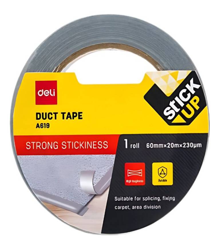 Deli Ruban adhésif métallique étanche de 10 m, ruban en aluminium, ruban isolant